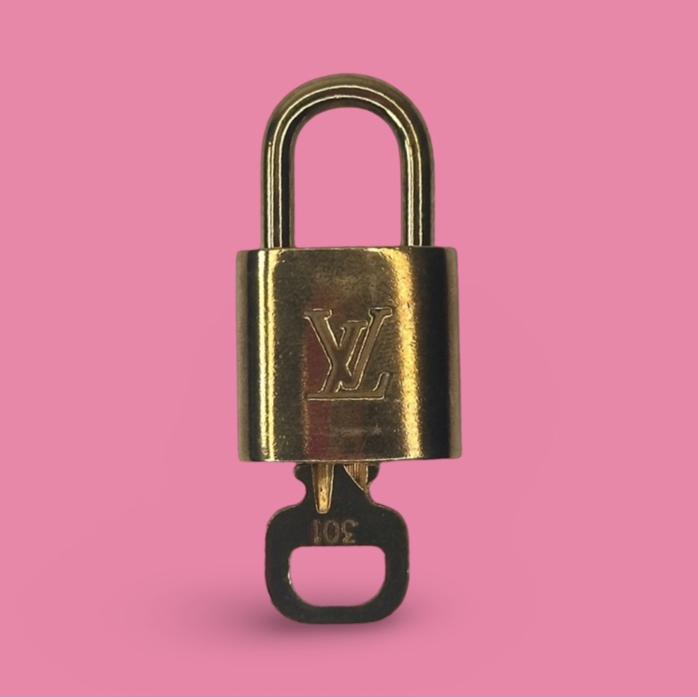 Louis Vuitton Gold Lock and Key #301